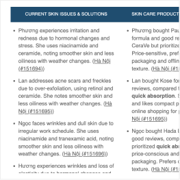 Section-based summary